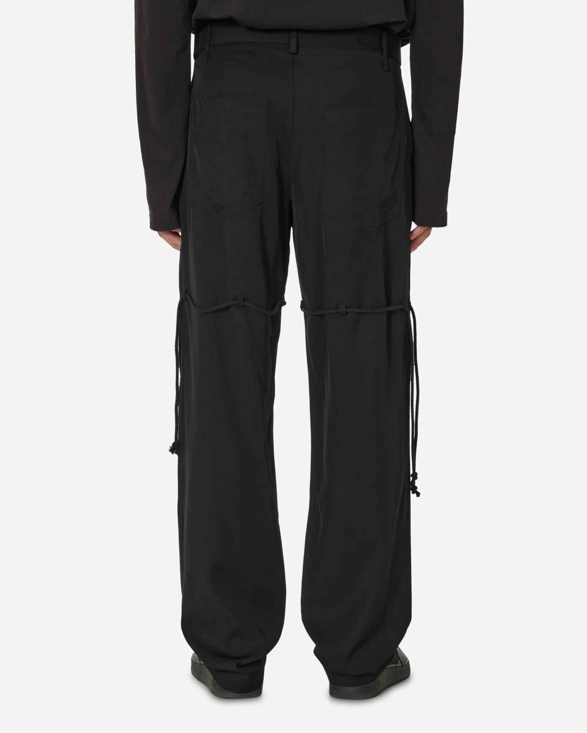 Song for the Mute Pants^Chain Lace Dress Pants Black