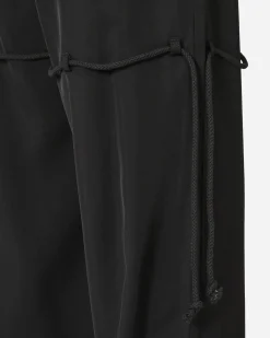 Song for the Mute Pants^Chain Lace Dress Pants Black