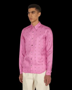 Dries Van Noten Shirts^Chaine Long Sleeve Shirt Pink