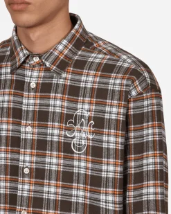 Stockholm (Surfboard) Club Shirts^Check Longsleeve Shirt Brown