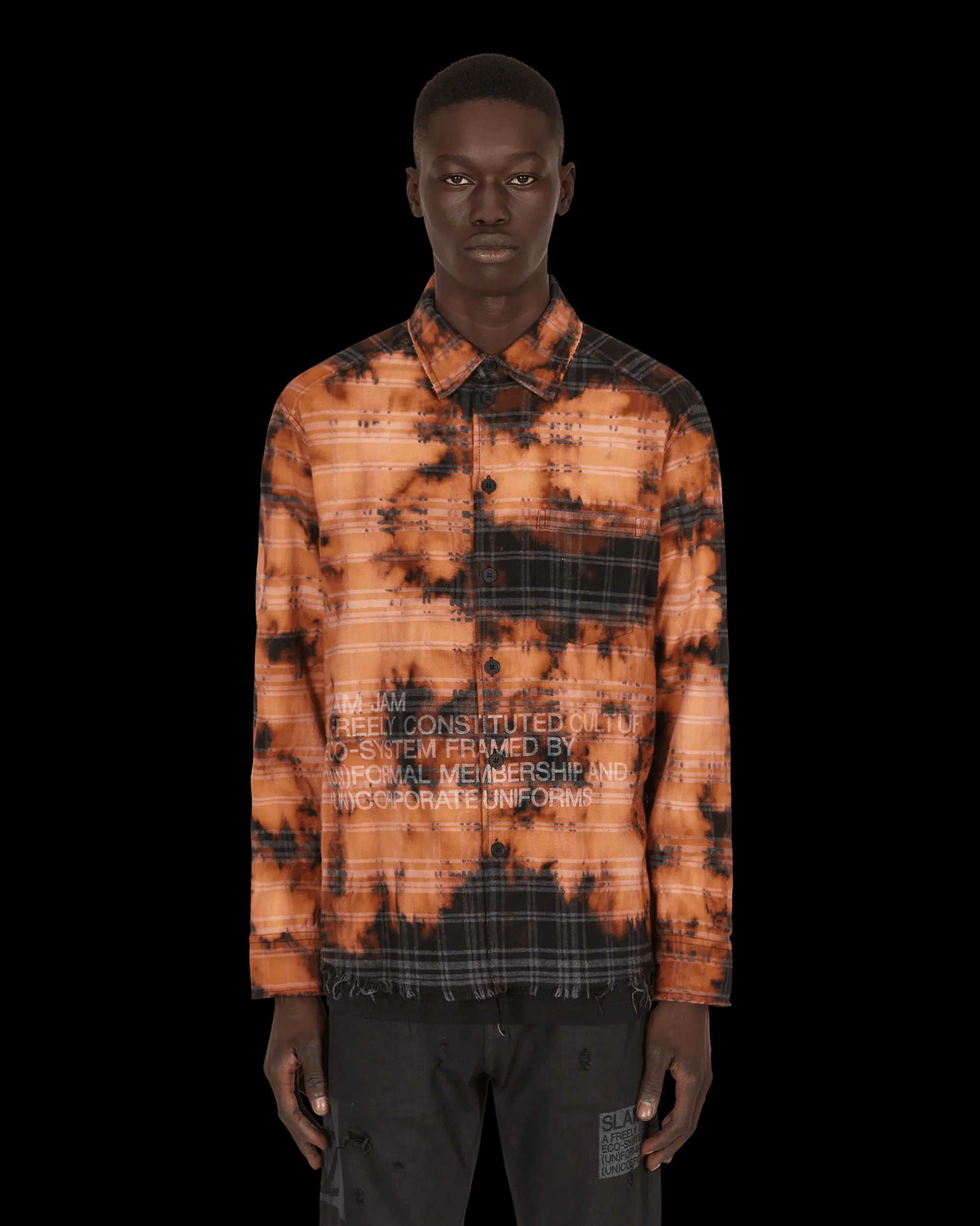 Slam Jam Shirts^Check Shirt Black