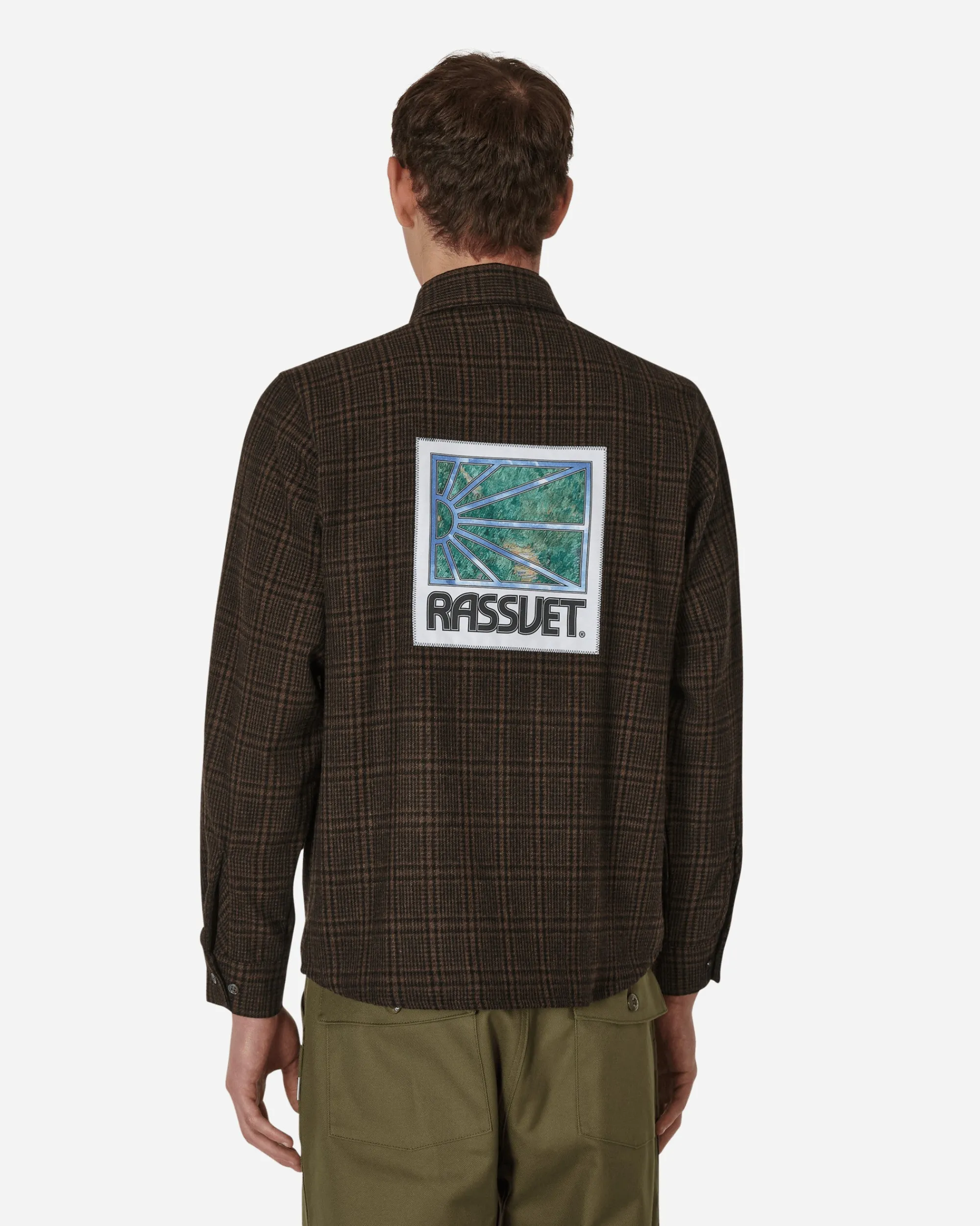Paccbet Shirts^Checked Two Pocket Shirt Brown