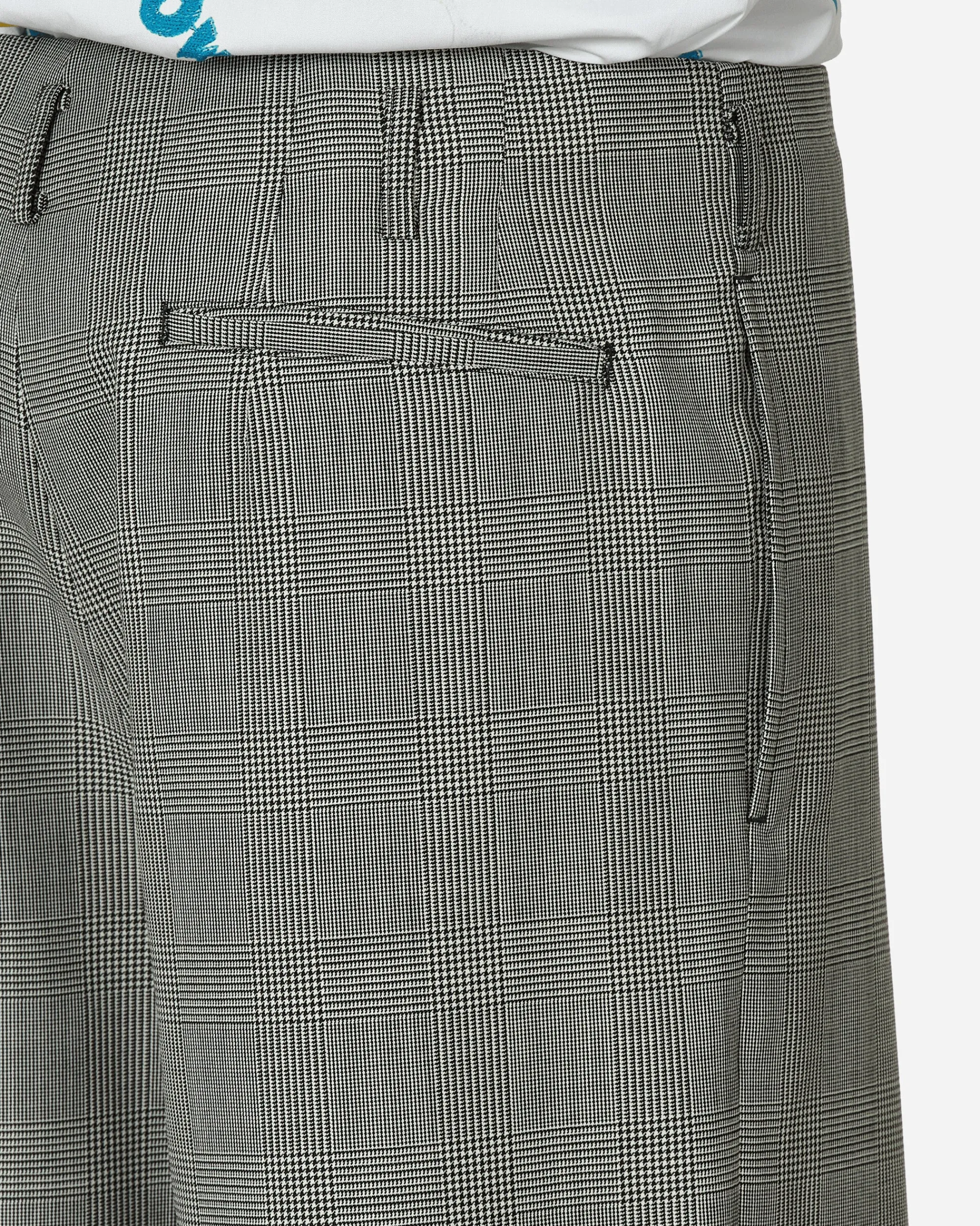 Comme Des Garçons Homme Plus Shorts^Checked Wool Shorts Black / Natural