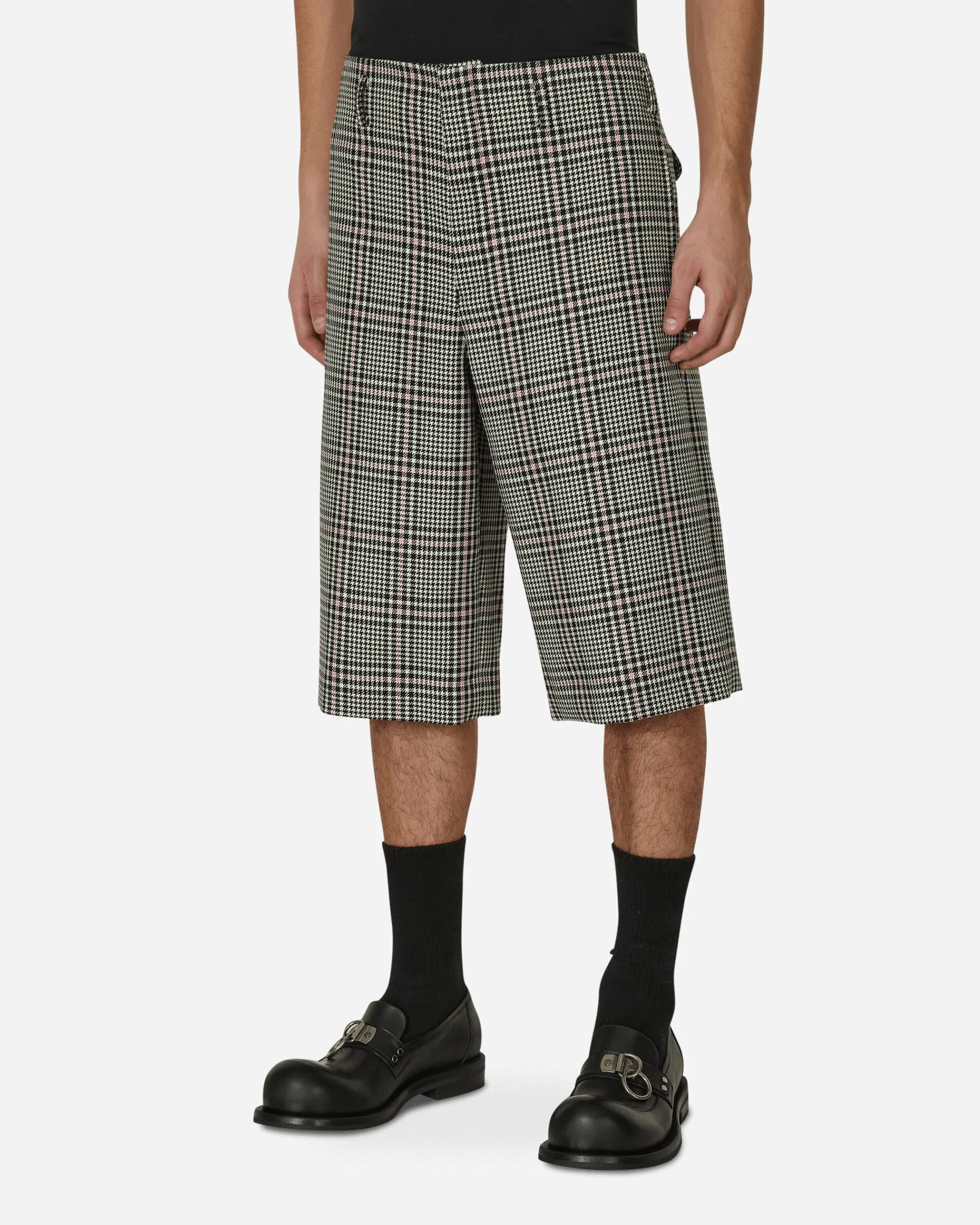 Comme Des Garçons Homme Plus Shorts^Checked Wool Shorts Multicolor