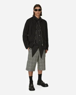 Comme Des Garçons Homme Plus Shorts^Checked Wool Shorts Multicolor