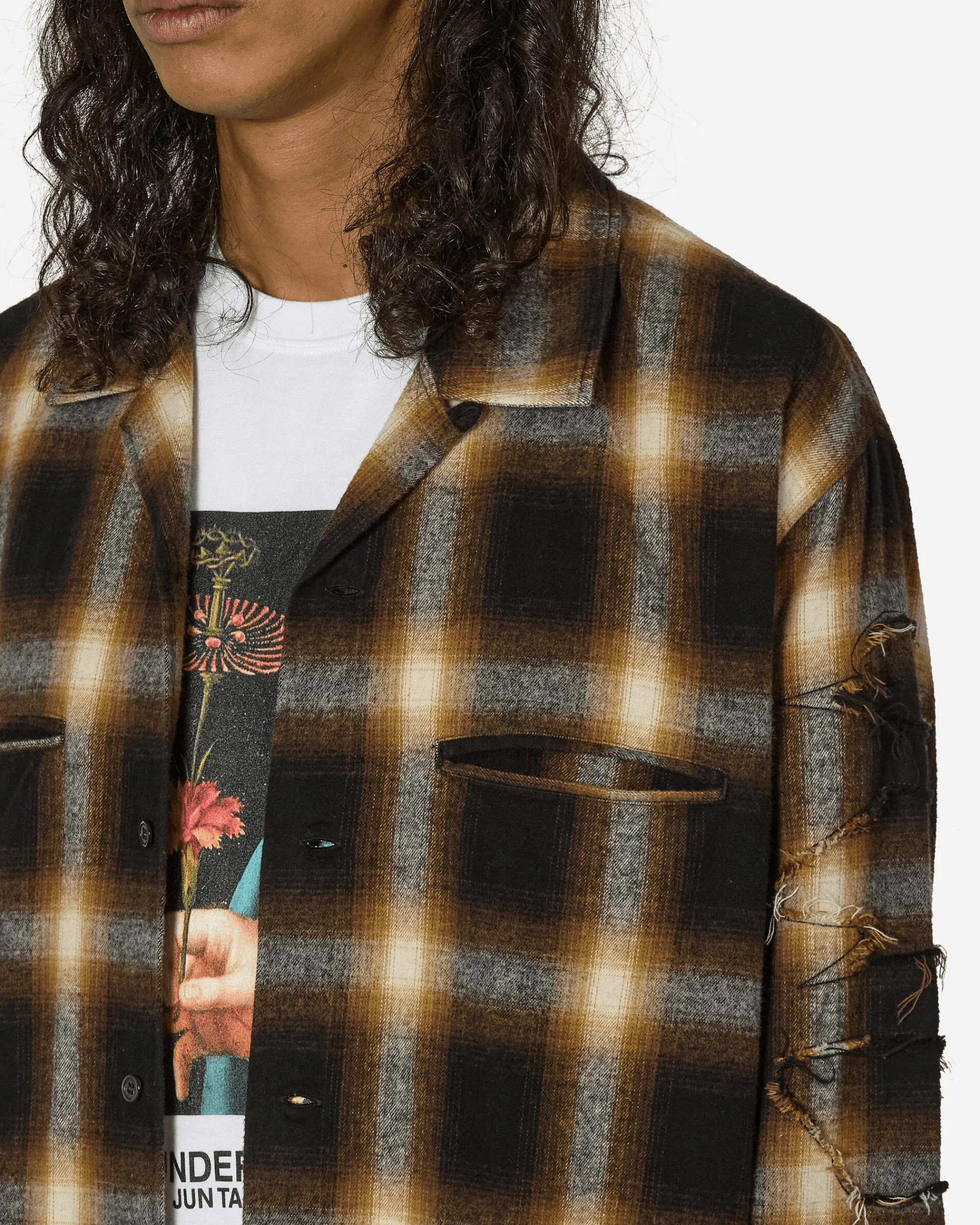 Undercover Shirts^Checkered Shirt Brown
