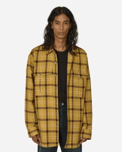 Dries Van Noten Shirts^Checkered Shirt Yellow