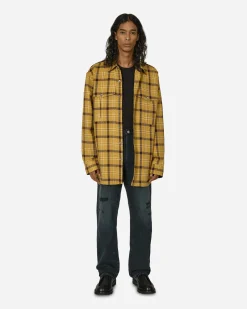 Dries Van Noten Shirts^Checkered Shirt Yellow