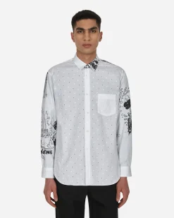 Comme Des Garçons Shirt Shirts^Christian Marclay Printed Shirt White