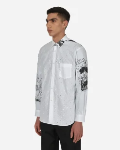 Comme Des Garçons Shirt Shirts^Christian Marclay Printed Shirt White