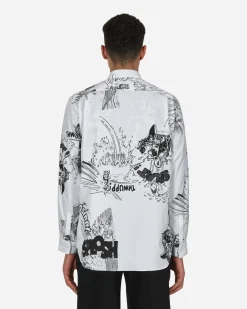Comme Des Garçons Shirt Shirts^Christian Marclay Printed Shirt White