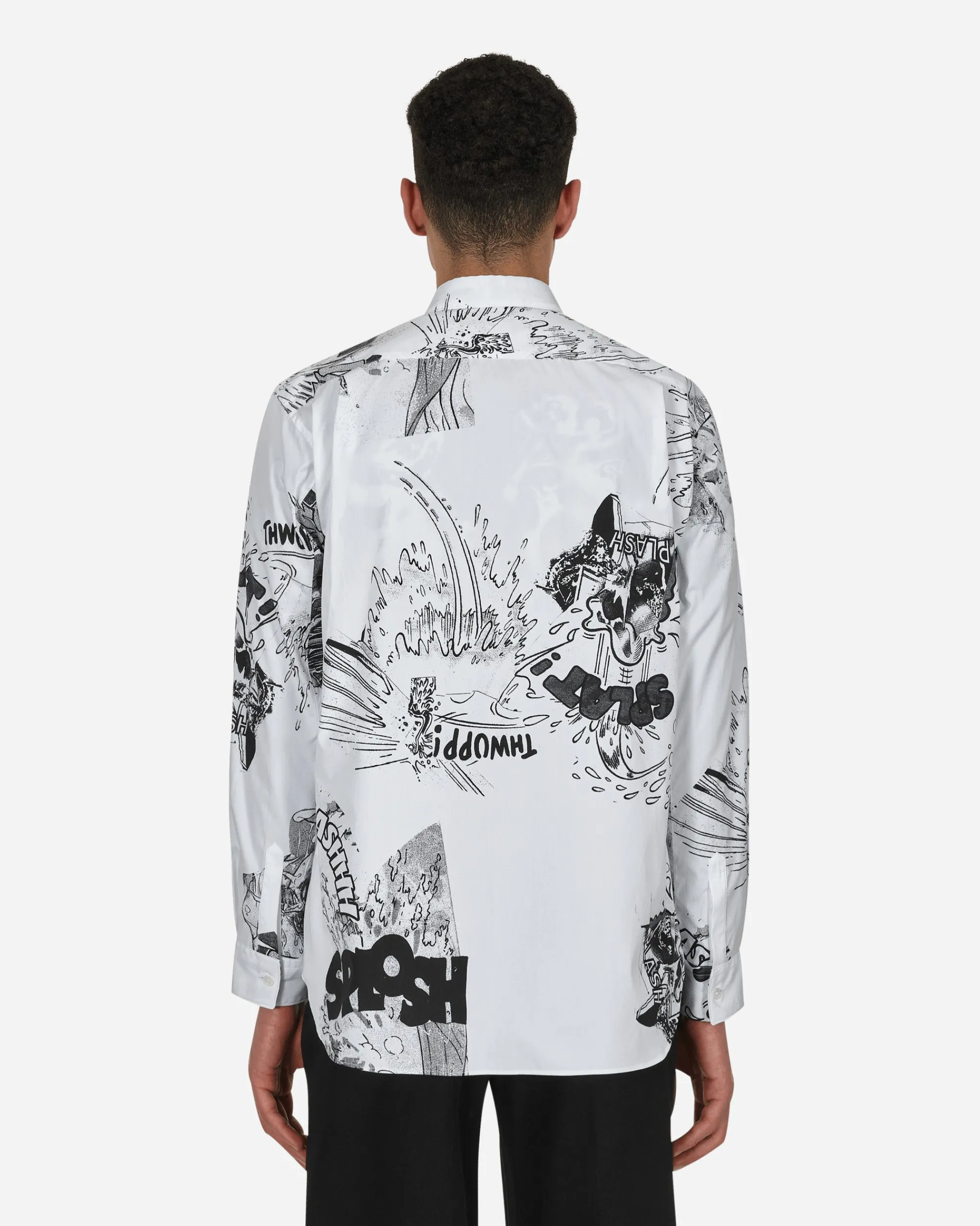 Comme Des Garçons Shirt Shirts^Christian Marclay Printed Shirt White