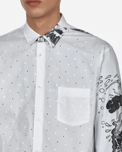 Comme Des Garçons Shirt Shirts^Christian Marclay Printed Shirt White