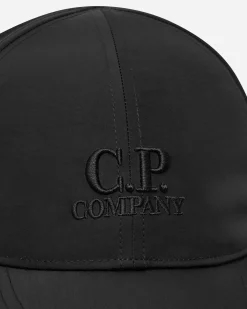 C.P. Company Hats|Hats^Chrome-R Goggle Cap Black