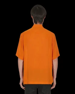 Dries Van Noten Shirts^Clasen Embroidered Shirt Orange