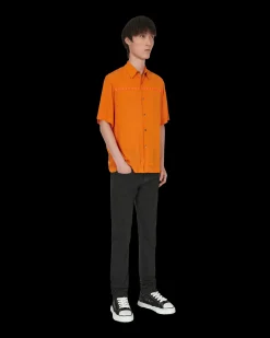 Dries Van Noten Shirts^Clasen Embroidered Shirt Orange