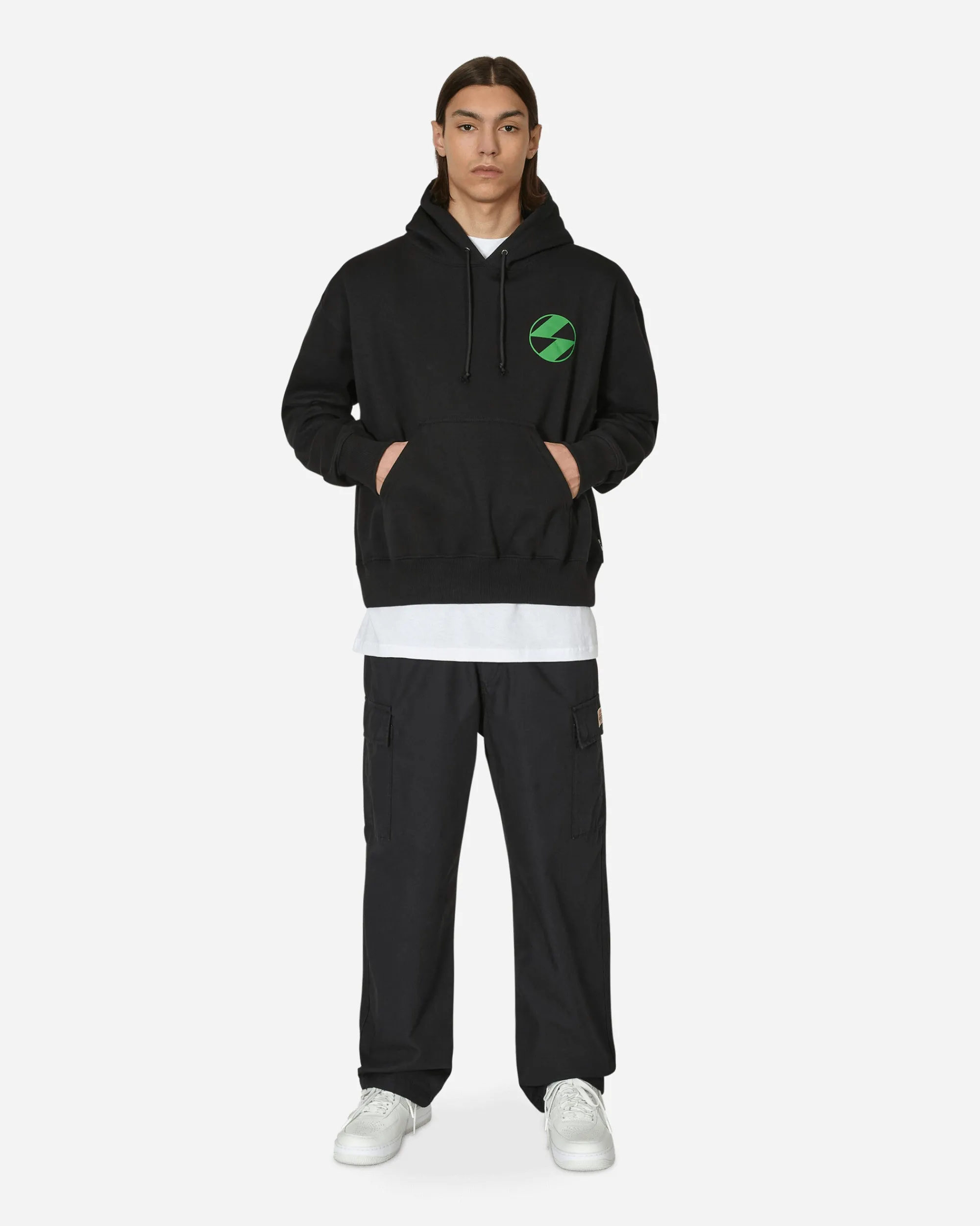 The Salvages Sweatshirts^Classic Emblem Hooded Sweatshirt Black