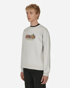 Martine Rose Sweatshirts^Classic Embroidered Crewneck Sweatshirt Grey