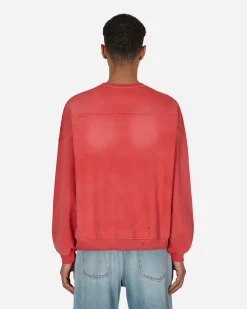 Guess USA Sweatshirts^Classic Logo Crewneck Sweatshirt Red