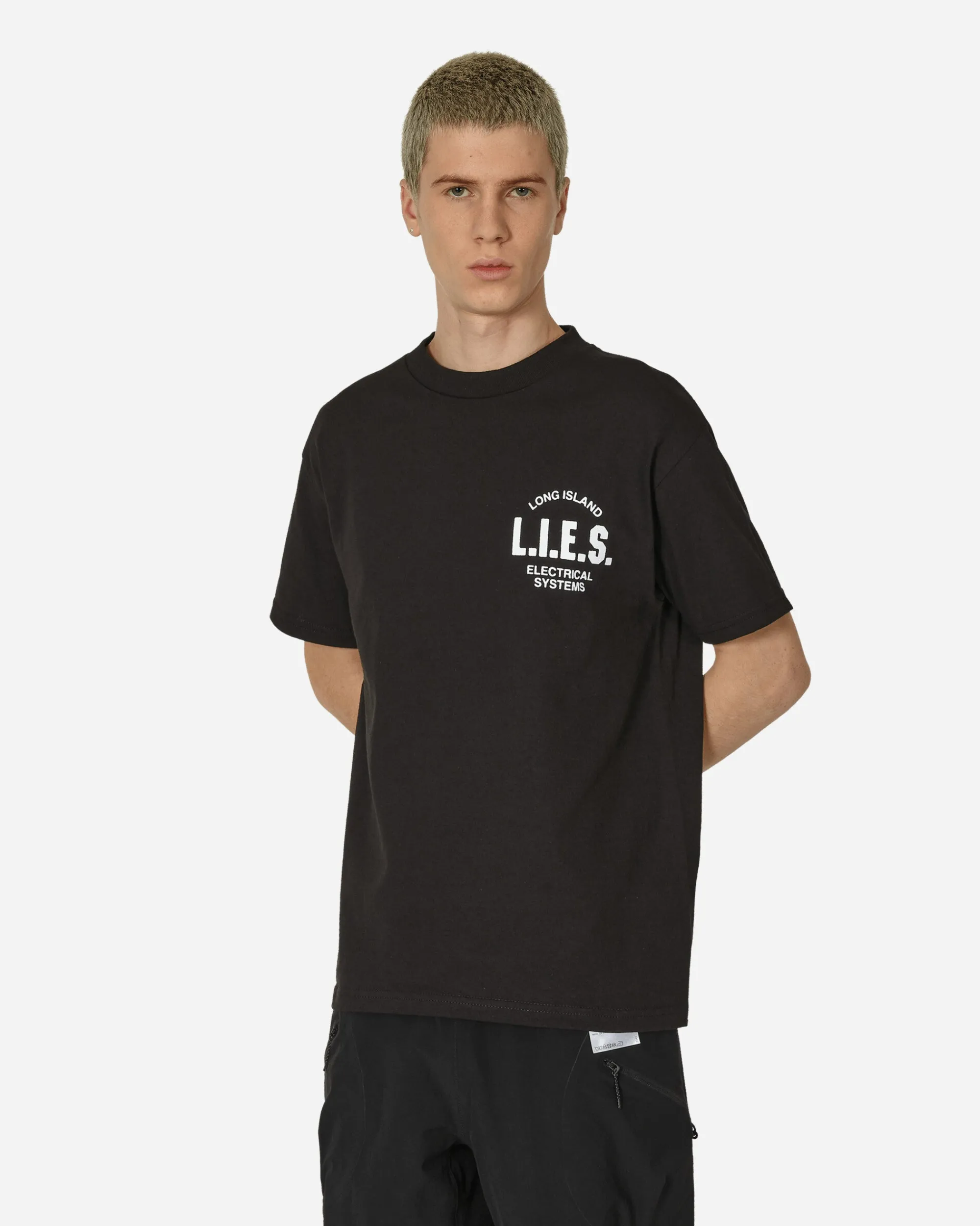 L.I.E.S. Records T-Shirts^Classic Logo Print T-Shirt Black