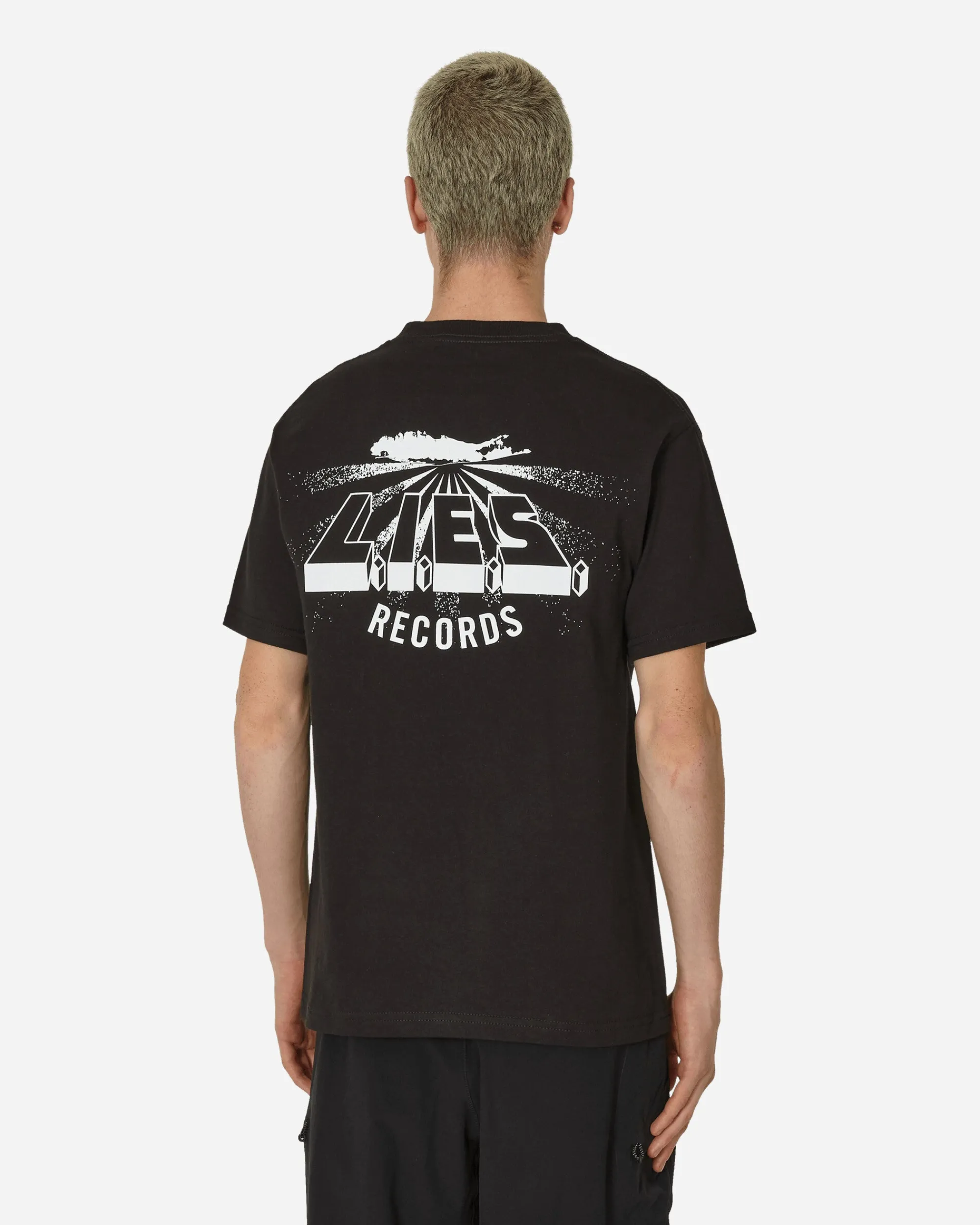 L.I.E.S. Records T-Shirts^Classic Logo Print T-Shirt Black