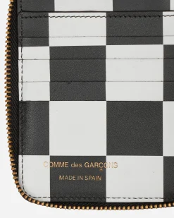 Comme Des Garçons Wallet Wallets And Cardholders|Wallets And Cardholders^Classic Print Zip-Around Wallet Black