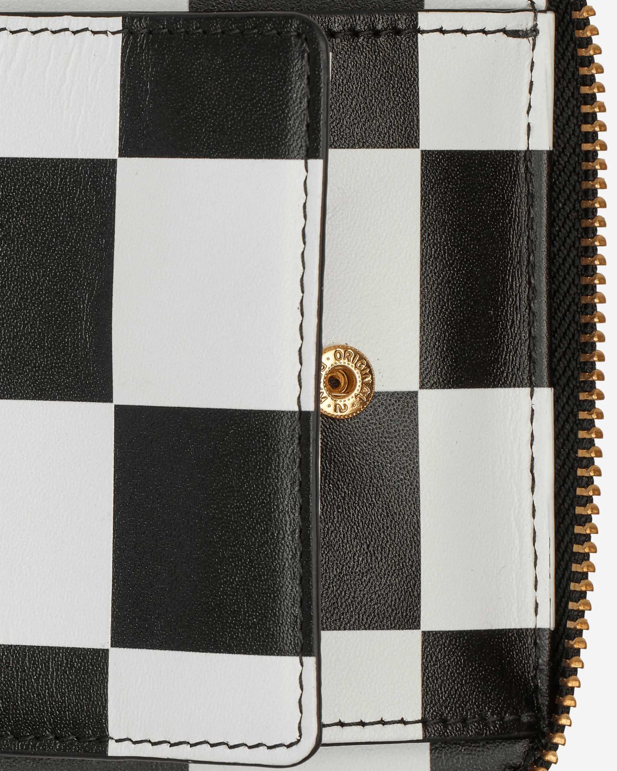 Comme Des Garçons Wallet Wallets And Cardholders|Wallets And Cardholders^Classic Print Zip-Around Wallet Black