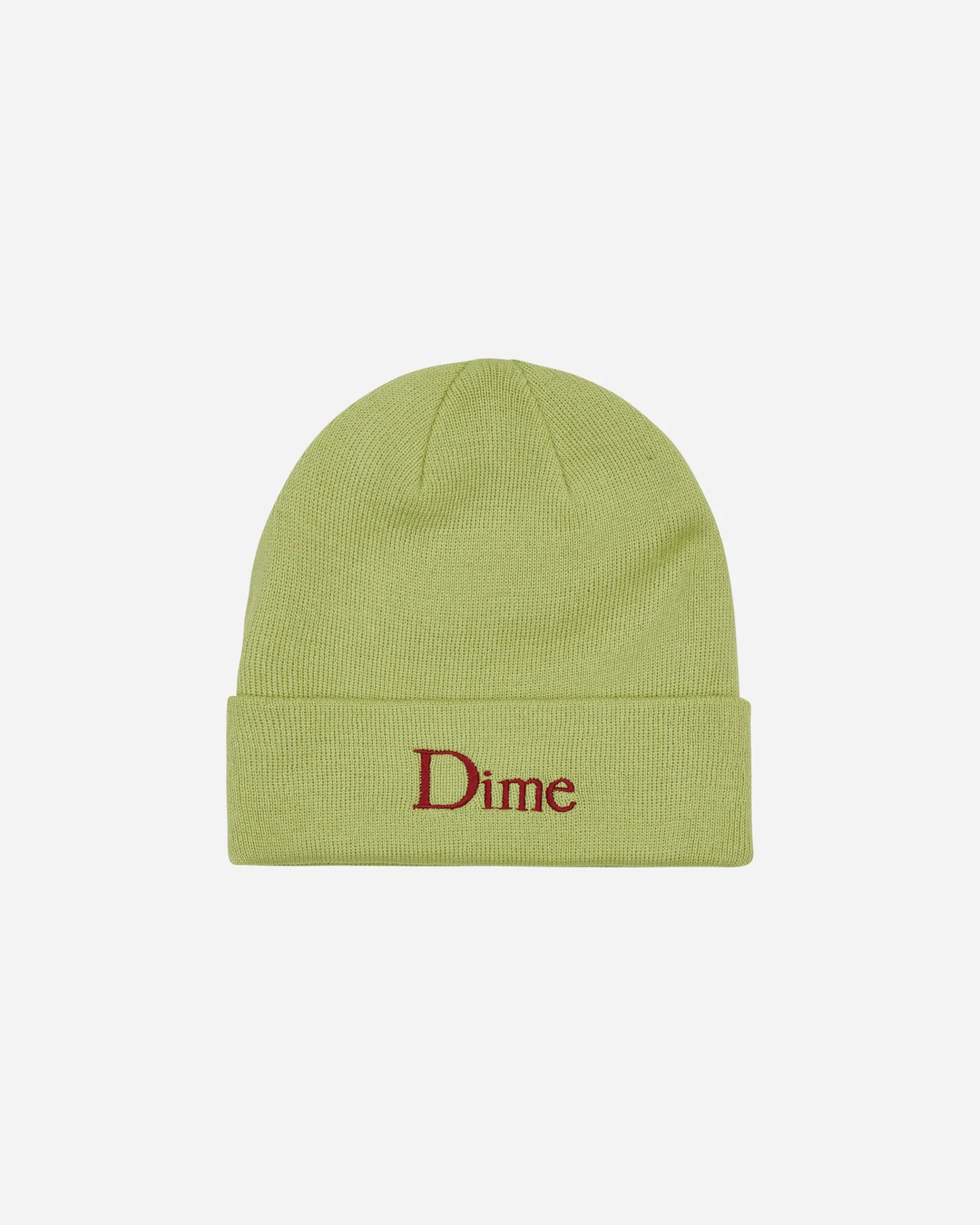 Dime Hats|Hats^Classic Wool Fold Beanie Lime