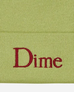 Dime Hats|Hats^Classic Wool Fold Beanie Lime
