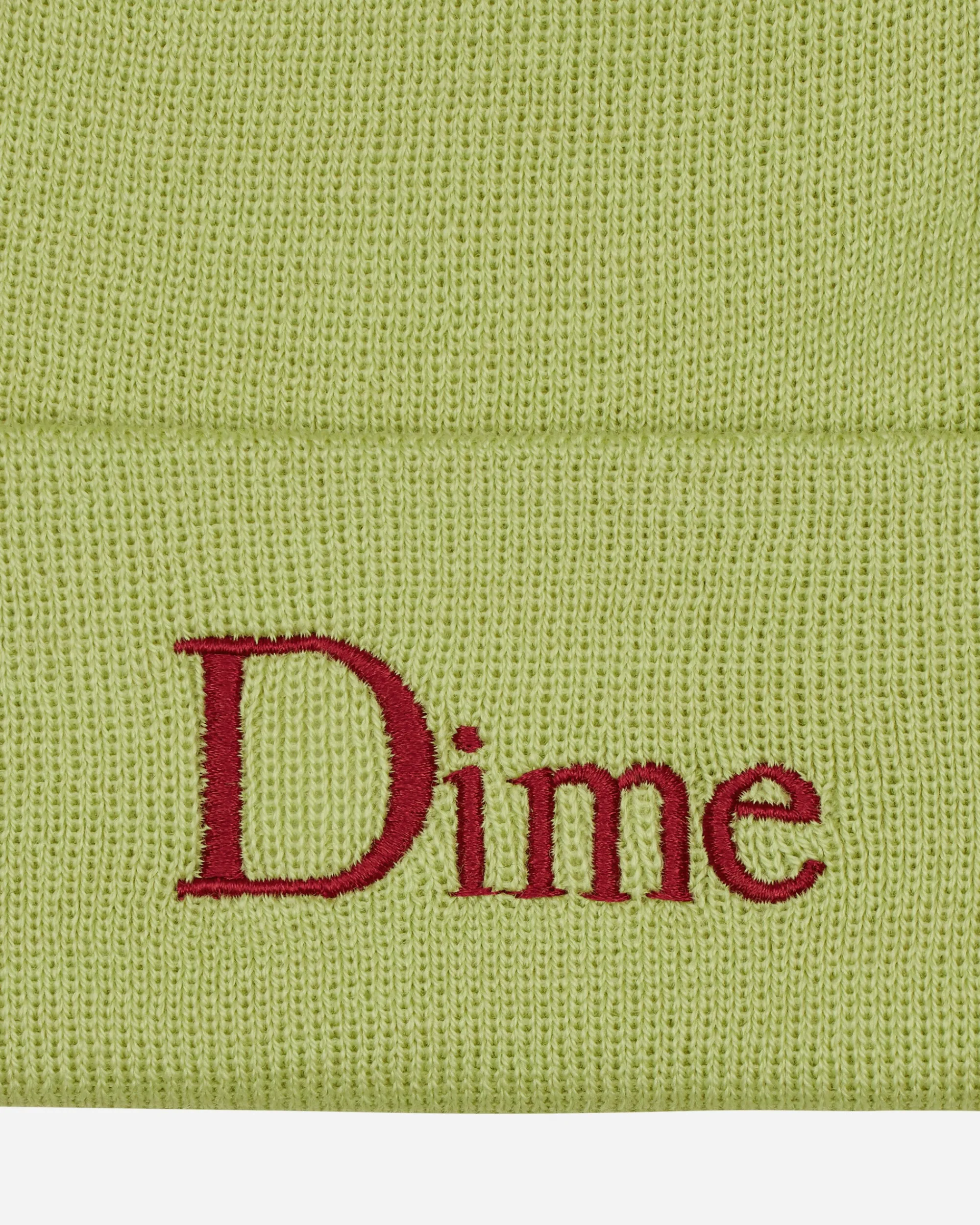 Dime Hats|Hats^Classic Wool Fold Beanie Lime