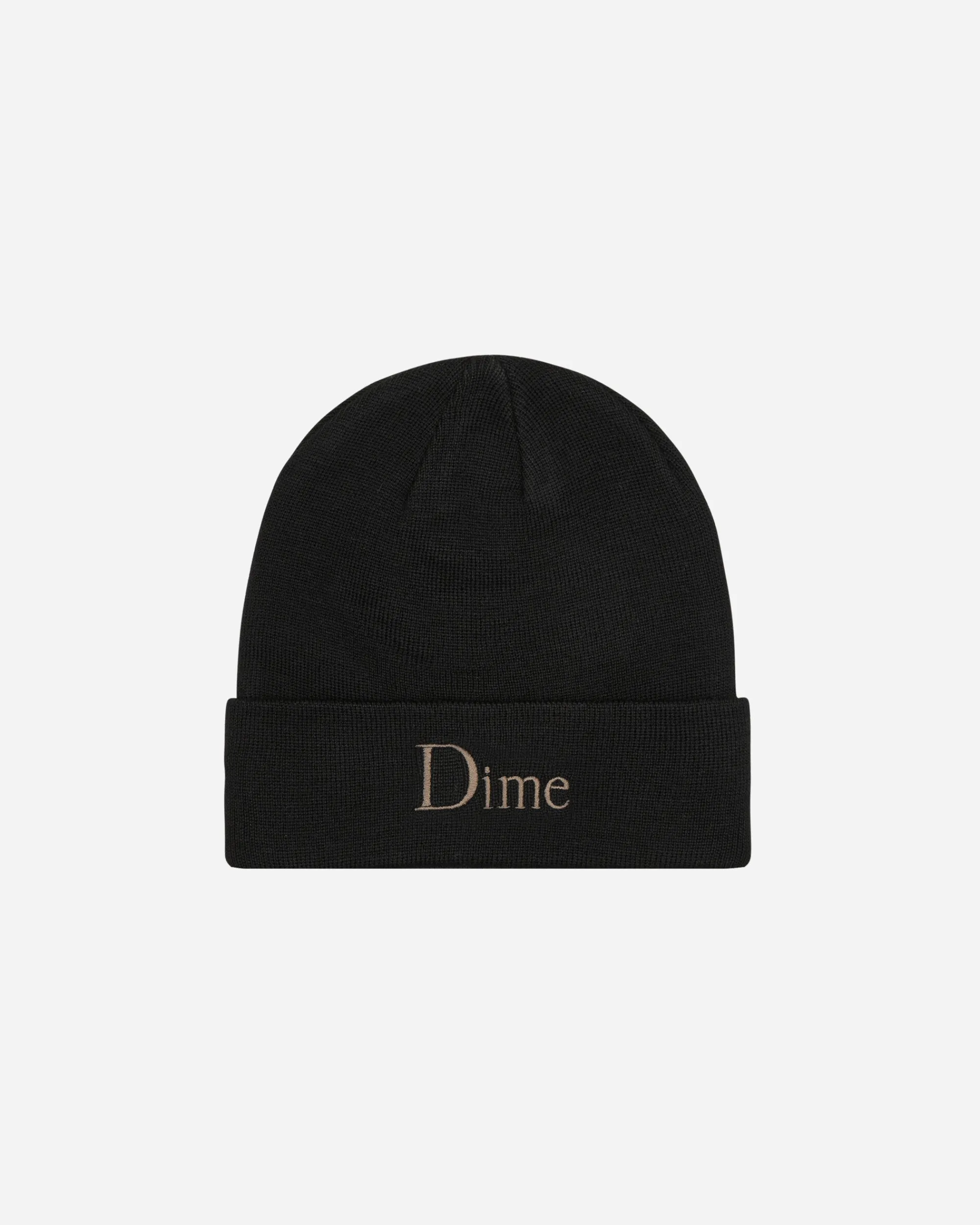 Dime Hats|Hats^Classic Wool Fold Beanie Black