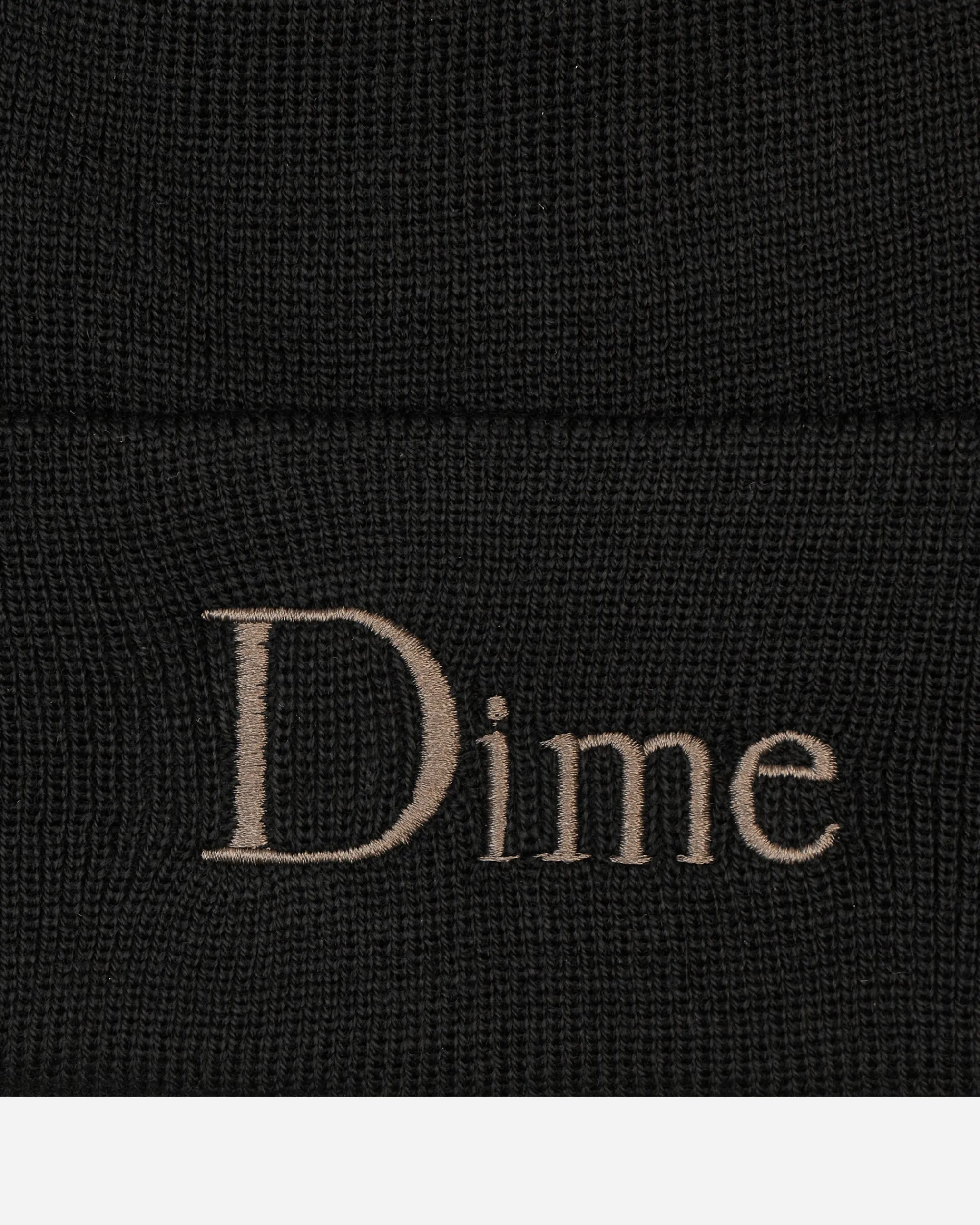 Dime Hats|Hats^Classic Wool Fold Beanie Black