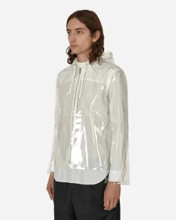 Comme Des Garçons Black Coats And Jackets^Clear Hooded Jacket White