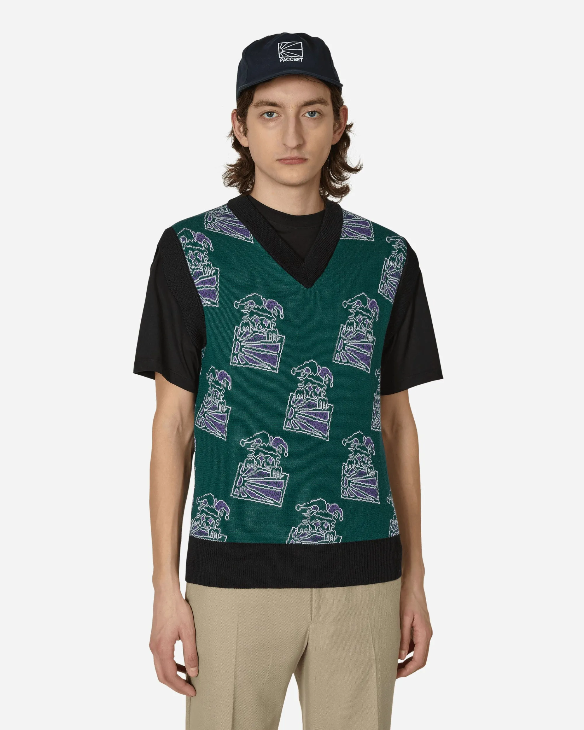 Paccbet Knitwear^Clown Gilet Green
