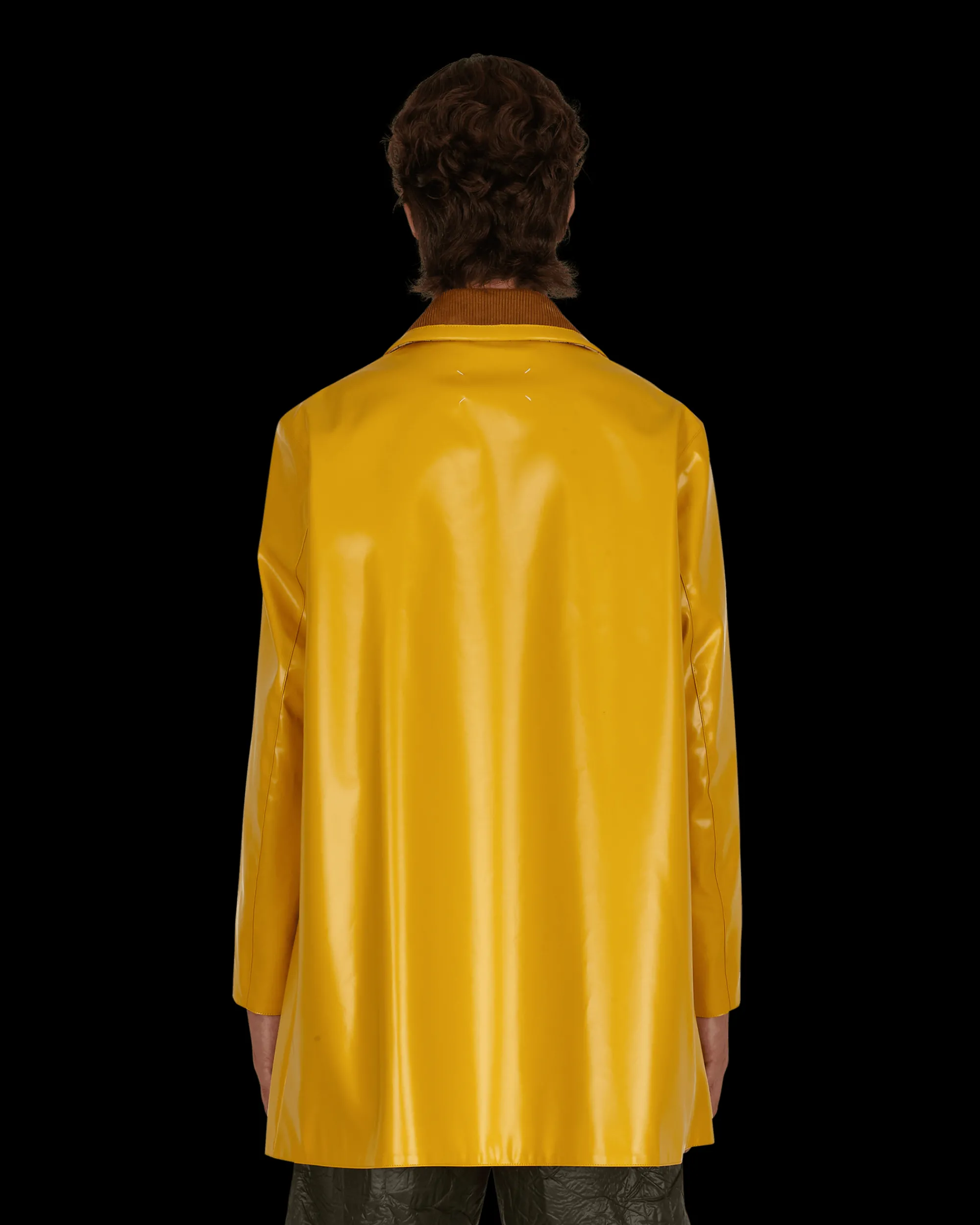 Maison Margiela Coats And Jackets^Coated Cotton Double Breasted Raincoat Yellow
