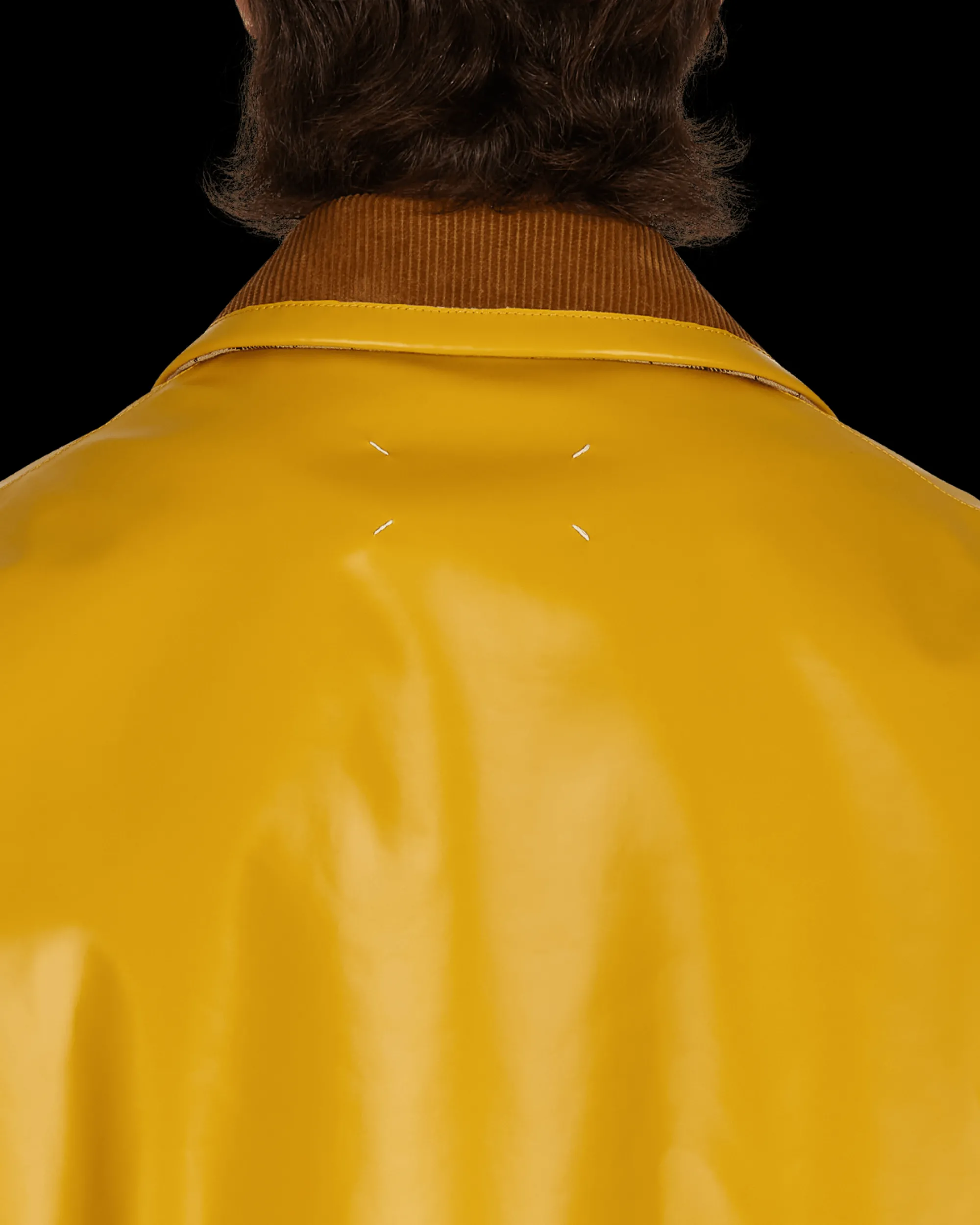 Maison Margiela Coats And Jackets^Coated Cotton Double Breasted Raincoat Yellow