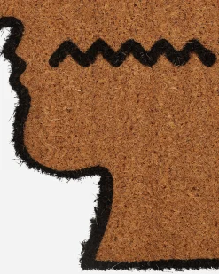 Brain Dead Textile^Coconut Fiber Logohead Door Mat Natural