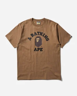 A Bathing Ape T-Shirts^College T-Shirt Beige