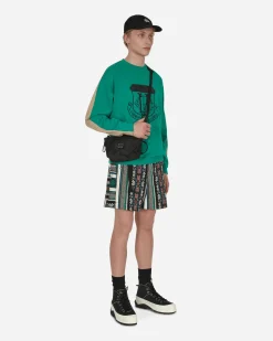 Undercoverism Sweatshirts^Color-Block Crewneck Sweatshirt Green