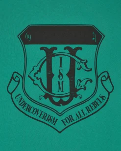 Undercoverism Sweatshirts^Color-Block Crewneck Sweatshirt Green