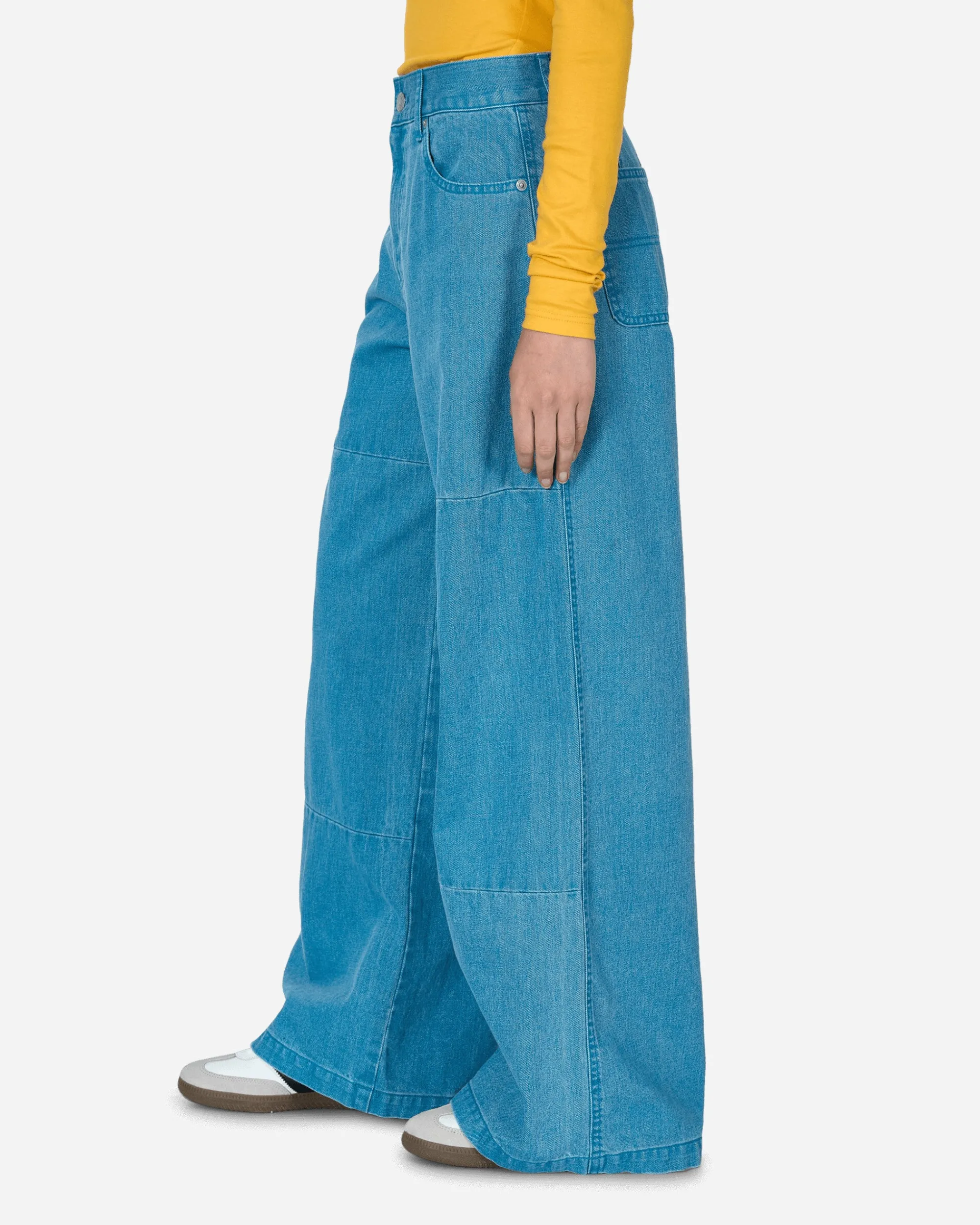 Hysteric Glamour Pants^Colored Denim Wide Pants Blue