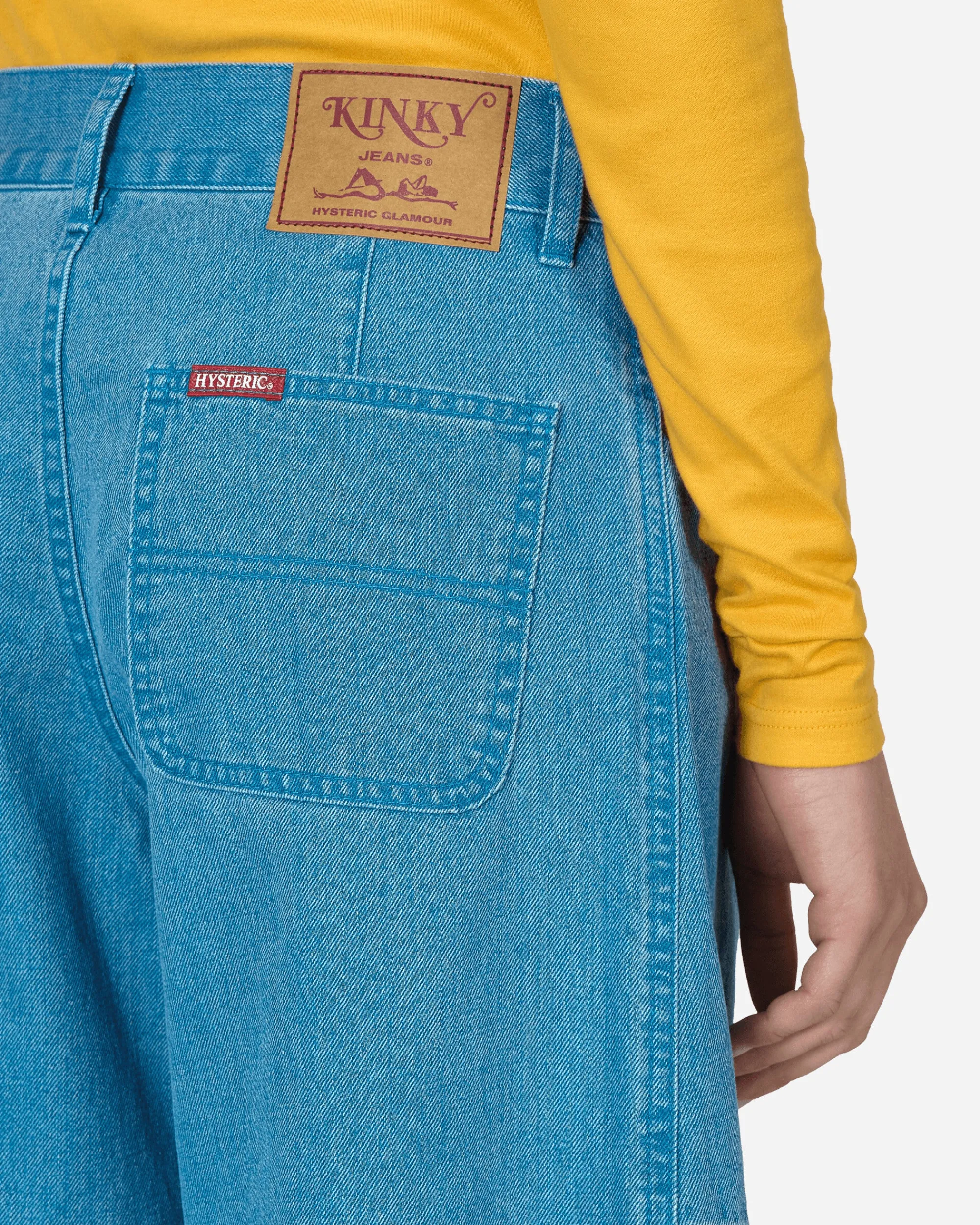 Hysteric Glamour Pants^Colored Denim Wide Pants Blue