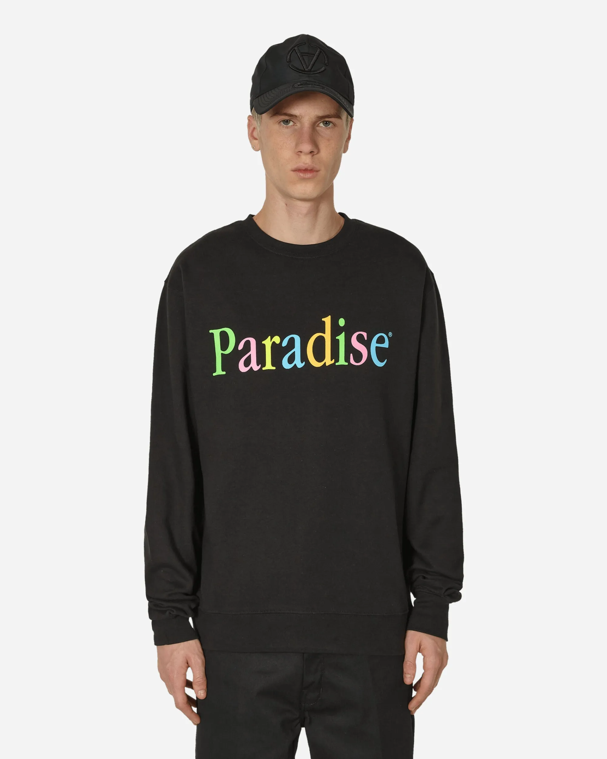 Paradis3 Sweatshirts^Colors Logo Crewneck Sweatshirt Black