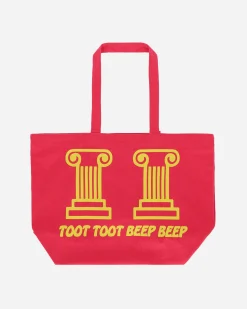 Public Possession Bags·Tote|Bags·Tote^Comedy and Rhythm Tote Bag Red