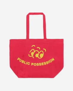 Public Possession Bags·Tote|Bags·Tote^Comedy and Rhythm Tote Bag Red