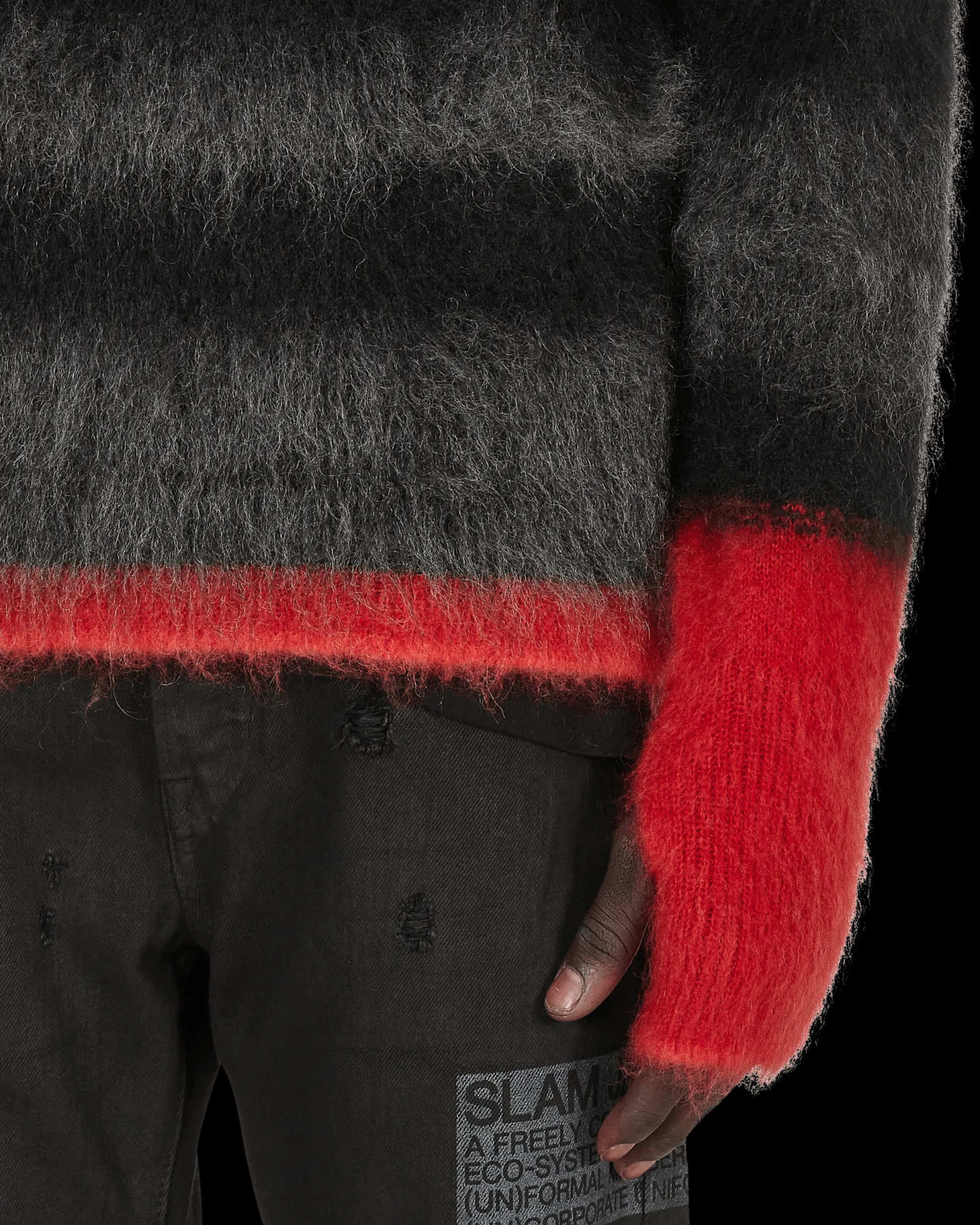 Slam Jam Knitwear^Commando Knit Mohair Sweater Multicolor