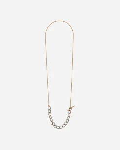 Dries Van Noten Jewellery|Jewellery^Contrast Chain Necklace Antic Silver