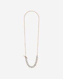 Dries Van Noten Jewellery|Jewellery^Contrast Chain Necklace Antic Silver