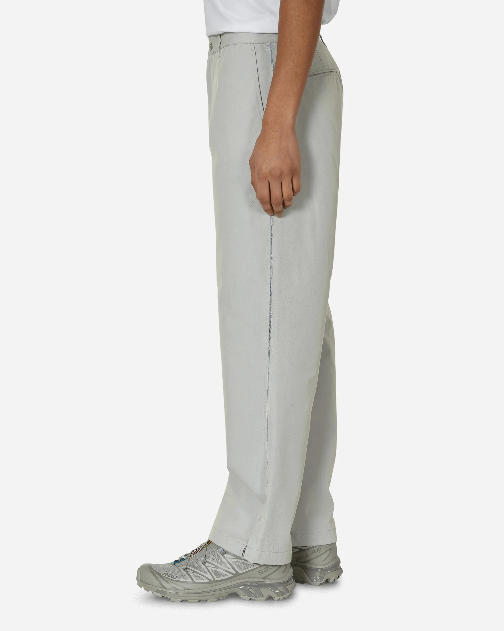 Unaffected Pants^Contrast Mesh Panel Pants Light Grey