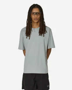 Unaffected T-Shirts^Contrast Mesh Panel T-Shirt Misty Blue